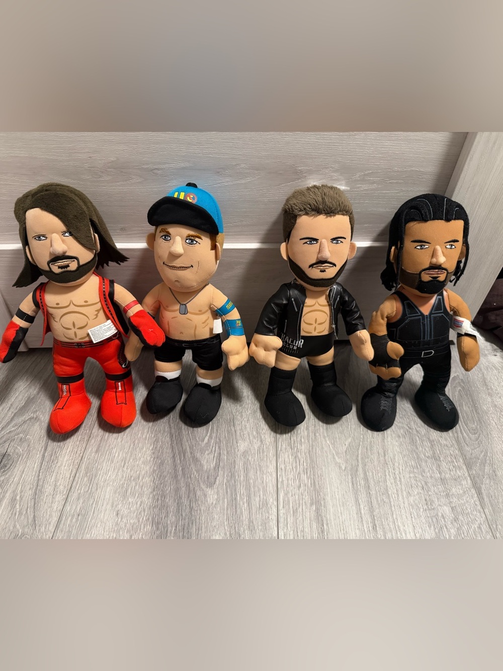 Bleacher Creatures WWE Plush Toy - John Cena, AJ Styles, Seth Rollins,Finn Balor